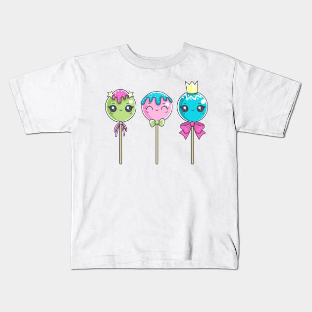 Delicious lollipops Kids T-Shirt by Birdbox